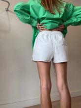 Load image into Gallery viewer, Bassike - Raw Denim Shorts - White - S
