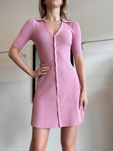 Load image into Gallery viewer, Maje  - Metallic Knit Dress - Pink - 36
