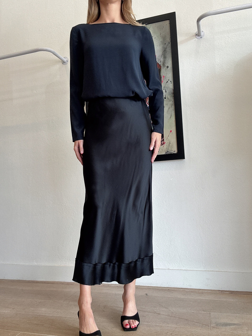 Scanlan Theodore - Silk LS Top - Dark Navy - 8