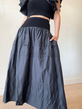 Load image into Gallery viewer, Aje - Corinne Knit Bodice Crop Top (S) &amp; Rosalie Knit Midi Skirt Set (XS) - Black - XS/S
