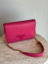 Load image into Gallery viewer, Prada - Mini Saffino Leather Bag on Chain - Pink - S
