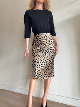 Load image into Gallery viewer, Realisation Par -Silk Slip Midi Skirt - Leopard - XS
