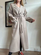 Load image into Gallery viewer, Rebecca Vallance - Light Knit Coatigan w belt - Light Brown - S
