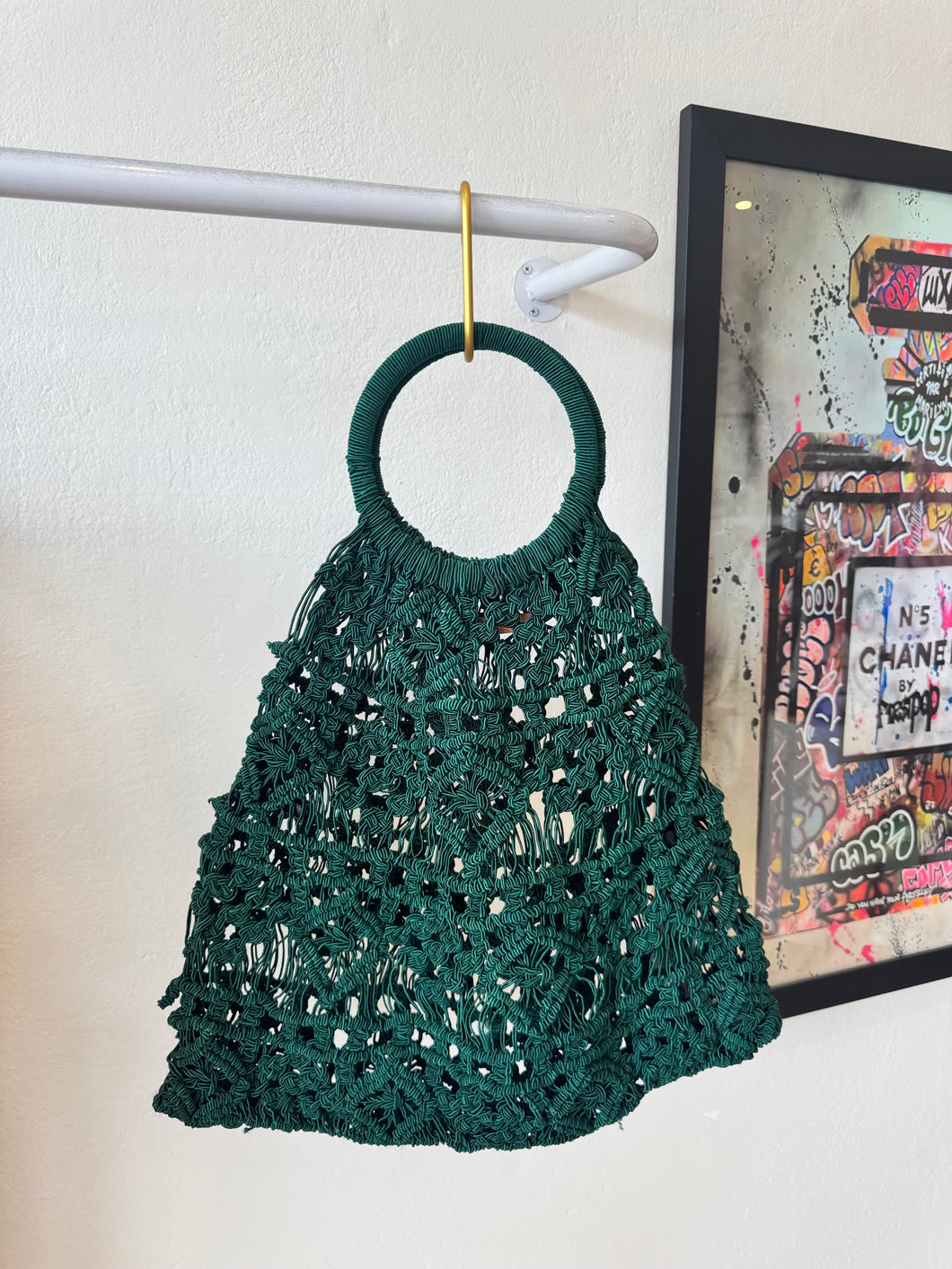 Zimmermann - Macrame Tote Bag - Forrest Green - M - RRP$595