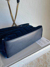 Load image into Gallery viewer, Saint Laurent - Loulou Velvet Crossbody - Navy - S
