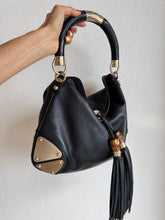 Load image into Gallery viewer, Gucci - Indy Hobo Bag w bamboo tassles - Black - M
