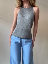 Load image into Gallery viewer, Cue - Metallic Tank - Silver - S - RRP$199
