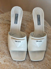 Load image into Gallery viewer, Prada - Open Toe Mules - White - 37.5 - as is - RRP$1,500
