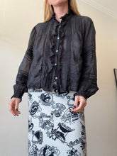 Load image into Gallery viewer, Isabel ETOILE Marant - Peasant LS Top - Black - 36
