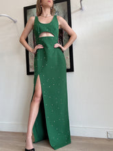 Load image into Gallery viewer, Rachel Gilbert - Aliyah Cut Out Crystal Embellished Dress - Green - 2(10) - RRP$3315
