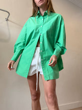 Load image into Gallery viewer, The Frankie Shop - LS Cotton Shirt - Green - XS/S
