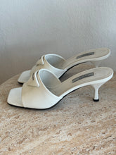 Load image into Gallery viewer, Prada - Open Toe Mules - White - 37.5 - as is - RRP$1,500
