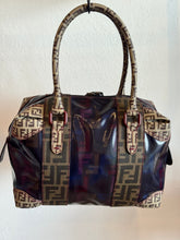 Load image into Gallery viewer, Fendi - Zucca Mixed Media Coated Canvas Boston Bag - Black - M
