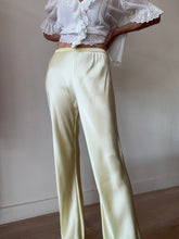 Load image into Gallery viewer, Silk Laundry - Silk Wide Leg Pants - Lemon Yellow - S - RRP$480
