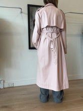 Load image into Gallery viewer, Aje - Ryka Trench Coat Leather - Blush - 8 - NWT RRP$695
