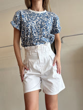 Load image into Gallery viewer, Scanlan Theodore - High Waisted Denim Shorts - White - 8
