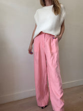 Load image into Gallery viewer, BLANCA - Linen Wide Leg Pants - Peach - S/M
