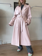 Load image into Gallery viewer, Aje - Ryka Trench Coat Leather - Blush - 8 - NWT RRP$695
