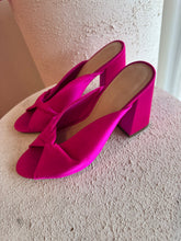 Load image into Gallery viewer, Loeffler Randall - Satin Tie Mules - Fuchsia Pink - 9
