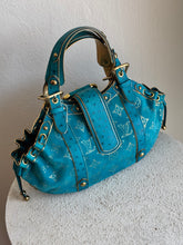Load image into Gallery viewer, Louis Vuitton - Suede/Ostrich Theda Bag - Teal - M
