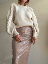 Load image into Gallery viewer, Aje - Wool Blend Chunky Jumper w Braid Detail - Cream - S
