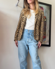 Load image into Gallery viewer, Scotch &amp; Soda - Velvet Single Breasted Jacket - Animal Print - S - NWT - RRP$319.95

