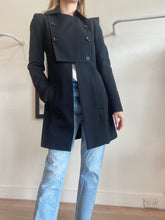 Load image into Gallery viewer, Chloe - Double Breasted Coat - Black - 38
