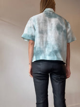 Load image into Gallery viewer, Jac &amp; Jack - Bailey Linen Silk Blend Watercolour Shirt - Green - S
