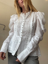 Load image into Gallery viewer, Joslin - Imogen Linen Ramie Blouse - White - 8
