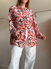 Load image into Gallery viewer, Matteau - Orange/Pink Geo Print SS Shirt - Multi - 4
