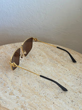 Load image into Gallery viewer, Bottega Veneta - Pilot Navigator Sunglasses - Gold - O/S - RRP $675
