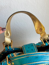 Load image into Gallery viewer, Louis Vuitton - Suede/Ostrich Theda Bag - Teal - M
