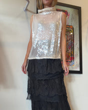 Load image into Gallery viewer, Flannel - Tiered Lace Maxi Skirt - Black - 1
