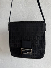 Load image into Gallery viewer, Fendi - Zucchino Crossbody Bag - Black - S
