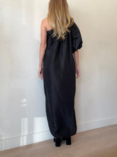 Load image into Gallery viewer, Oroton - Silk One Shoulder Column Maxi Dress - Black - 8

