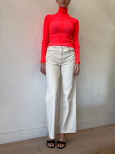 Load image into Gallery viewer, Silverlake - Wide Leg Jeans - Cream - 27
