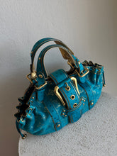 Load image into Gallery viewer, Louis Vuitton - Suede/Ostrich Theda Bag - Teal - M

