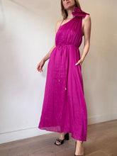 Load image into Gallery viewer, Aje - Quintessa Flower Midi Dress - Fuchsia - 10
