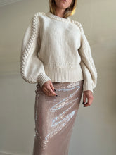 Load image into Gallery viewer, Aje - Wool Blend Chunky Jumper w Braid Detail - Cream - S
