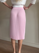 Load image into Gallery viewer, Scanlan Theodore - Ribbed Knit Midi Skirt - Pink - S
