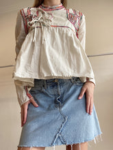 Load image into Gallery viewer, Re/Done - Raw edge Mini Skirt - Light Denim - 30
