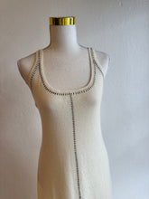 Load image into Gallery viewer, Gabriela Hearst - Cashmere Stitch Midi dress - Ivory w black stitch - XL - RRP$1,690
