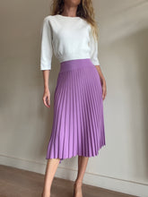 Load image into Gallery viewer, Scanlan Theodore - Knit Ribbed Midi Skirt - Purple - S
