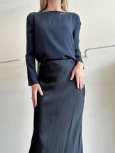 Load image into Gallery viewer, Scanlan Theodore - Silk LS Top - Dark Navy - 8
