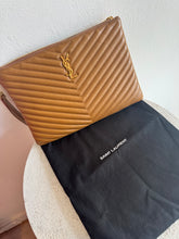 Load image into Gallery viewer, Saint Laurent - Cassandre Matelasse Clutch  - Dark Beige - S
