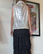 Load image into Gallery viewer, Flannel - Tiered Lace Maxi Skirt - Black - 1
