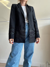 Load image into Gallery viewer, Sass &amp; Bide - Blazerw sparkles - Black - 6-8
