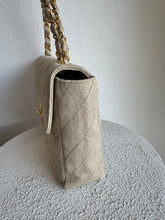 Load image into Gallery viewer, Chanel - Quilted Canvas Jumbo Classic Single Flap Bag - Beige - L
