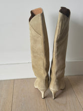 Load image into Gallery viewer, Isabel Marant - Lyner Suede Boots - Stone - 38 - RRP$2,130 - dust bag
