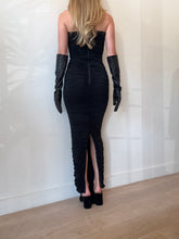 Load image into Gallery viewer, Alex Perry - Haynes Ruched Column Maxi Dress - Black - 10 - RRP$2,700 - bnwt
